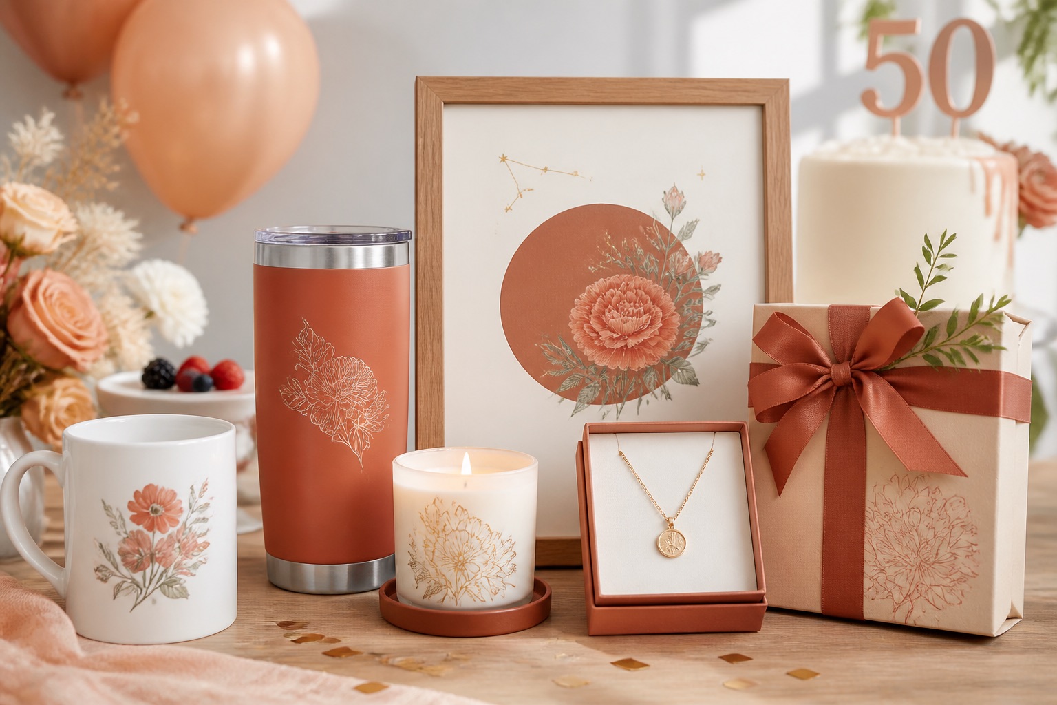 50th Birthday Gifts for Women — a milestone birthday gift